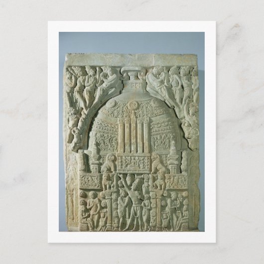 Buddhist stupa, Nagarjunakonda (kalksteen) Briefkaart (Voorkant)