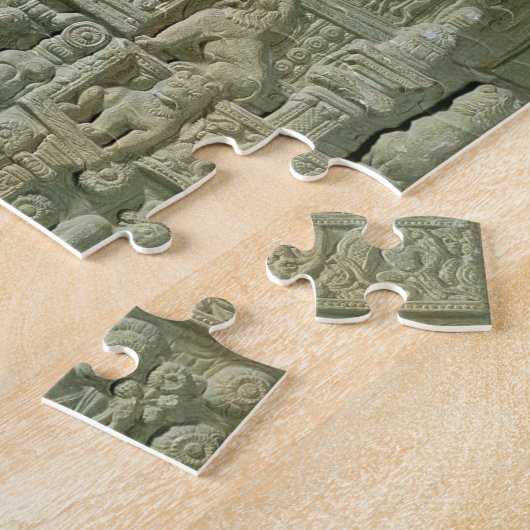 Buddhist stupa, Nagarjunakonda (kalksteen) Legpuzzel (Zijkant)