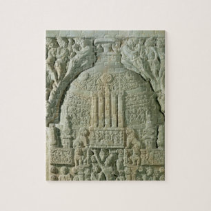 Buddhist stupa, Nagarjunakonda (kalksteen) Legpuzzel