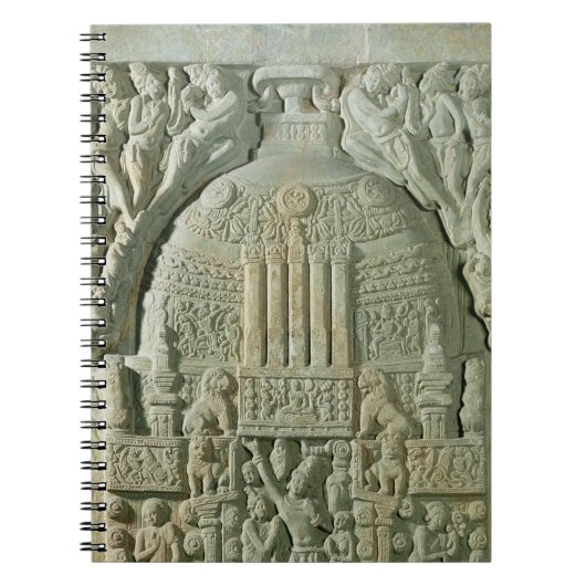Buddhist stupa, Nagarjunakonda (kalksteen) Notitieboek (Voorkant)
