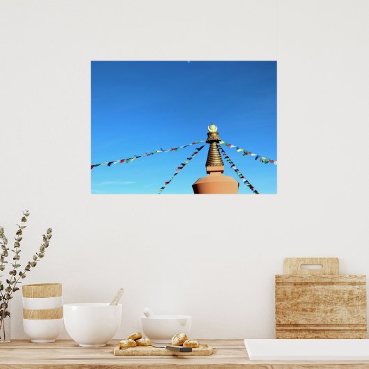 Buddhist Stupa Poster (Keuken)