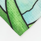 Buddhist Tabby Meditation Cat Fleece Deken (Hoek)