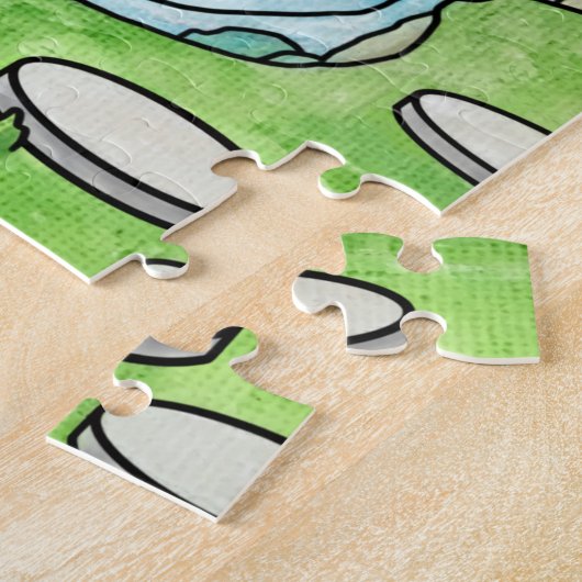 Buddhist Tabby Meditation Cat Legpuzzel (Zijkant)