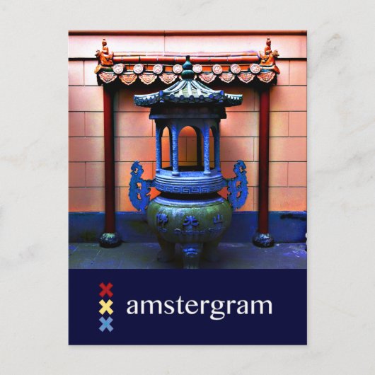 Buddhist Temple Amsterdam Briefkaart (Voorkant)