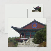 Buddhist Temple Daegu, Zuid-Korea Briefkaart (Voorkant / Achterkant)