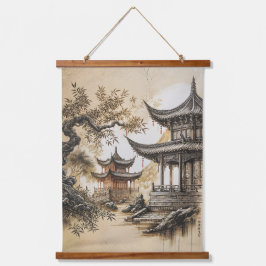 Buddhist Temple Hangend Wandkleed