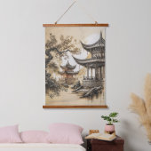 Buddhist Temple Hangend Wandkleed (Slaapkamer)