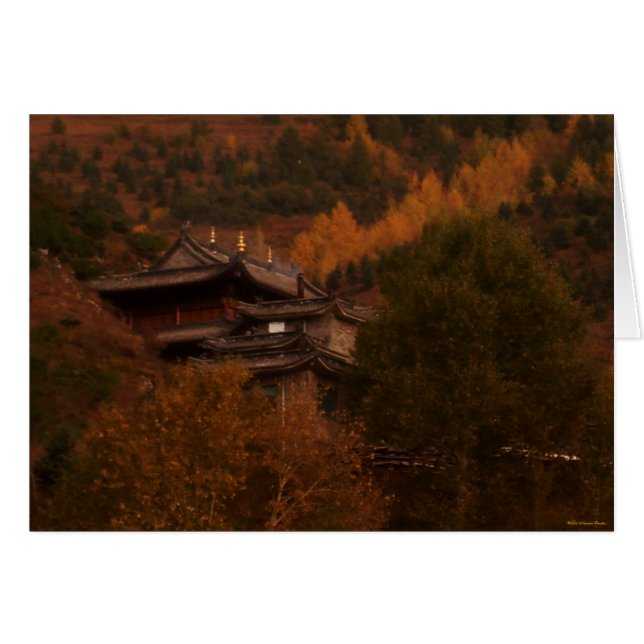 Buddhist Temple Kaart (Voorkant Horizontaal)