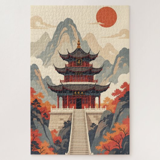 Buddhist Temple Legpuzzel (Verticaal)