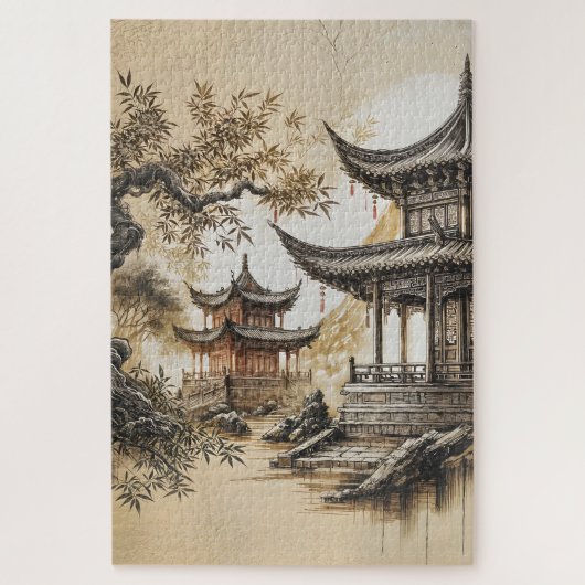 Buddhist Temple Legpuzzel (Verticaal)