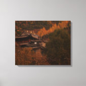 Buddhist Temple Wrapped Canvas Afdruk (Voorkant)