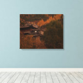 Buddhist Temple Wrapped Canvas Afdruk (Insitu (Houten vloer))