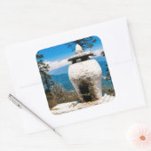 Buddhist Worship Site Vierkante Sticker (Envelop)