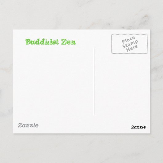 Buddhist Zen Briefkaart (Achterkant)
