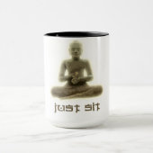 Buddhist zit gewoon Mok (Midden)