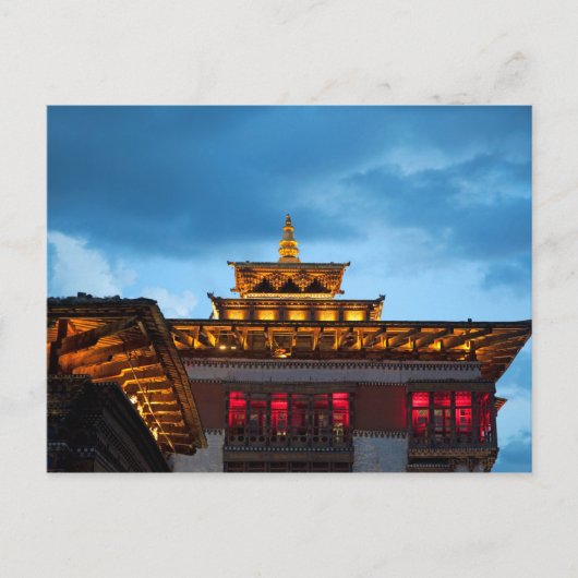 Buddhistisch Dzong Dak Briefkaart (Voorkant)