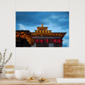 Buddhistisch Dzong Dak Poster (Keuken)