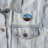 Buddhistisch Dzong Dak Ronde Button 3,2 Cm (In situ)