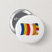 Buddhistische Religie Vlag Knop Ronde Button 5,7 Cm (Voorkant /achterkant)