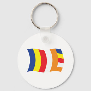Buddhistische Religie Vlag Sleutelhanger