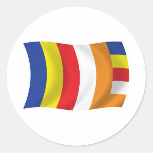 Buddhistische Religie Vlag Sticker