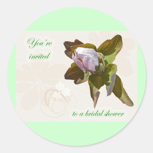 Budding Anemone Vrijgezellenfeest Sticker (Voorkant)