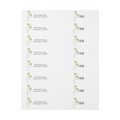 Budding Romance Bruiloft Wrap Around Label (Vel)