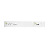 Budding Romance Bruiloft Wrap Around Label (Individueel)