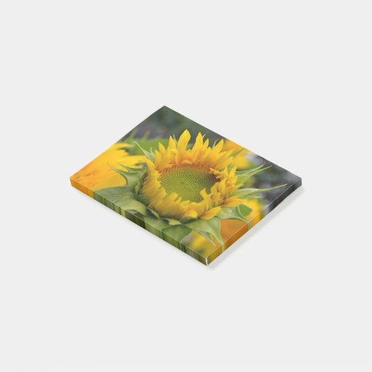 Budding Sunflower Post-it® Notes (Schuin)