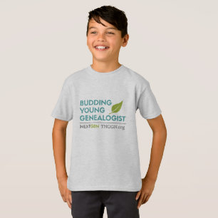 Budding Young Genealogist Kind T-shirt