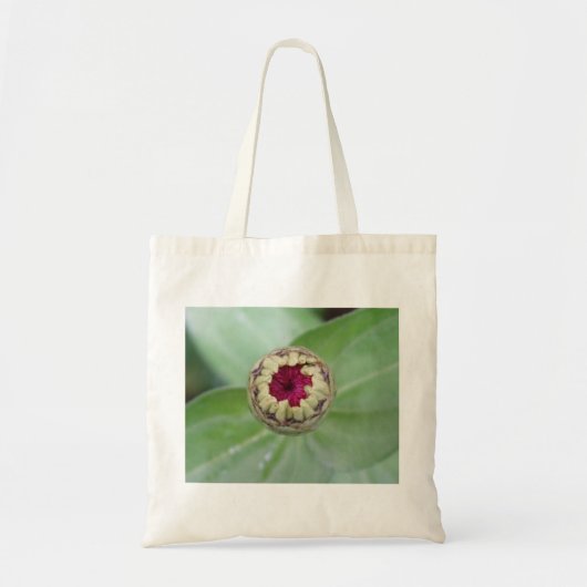Budding Zinnia Tote Bag (Voorkant)