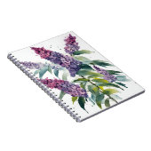 Buddleia - Watercolor bloemen Notitieboek (Rechterzijde)