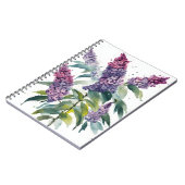 Buddleia - Watercolor bloemen Notitieboek (Linkerzijde)