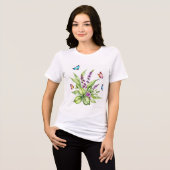 Buddleja flowers Tri-Blend shirt (Voorkant volledig)
