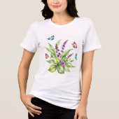 Buddleja flowers Tri-Blend shirt (Voorkant)