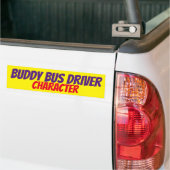 Buddy Bus Driver Character Bumpersticker (Op Truck)