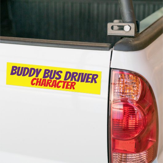 Buddy Bus Driver Character Bumpersticker (Op Truck)