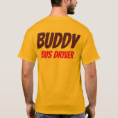 Buddy Bus Driver T-Shirt (Achterkant)