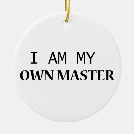 Buddy Ceramic Ornament – Minimalistische zwarte te (Voorkant)