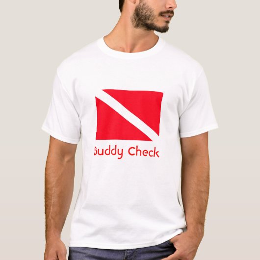 Buddy Check, ik ben bij Moby Dick T-shirt (Voorkant)