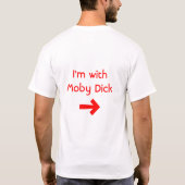 Buddy Check, ik ben bij Moby Dick T-shirt (Achterkant)