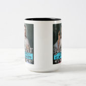 Buddy Christ, hij is blij! Hij is Scrappy! Tweekleurige Koffiemok (Center)