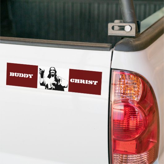 Buddy Christus Bumpersticker (Op Truck)