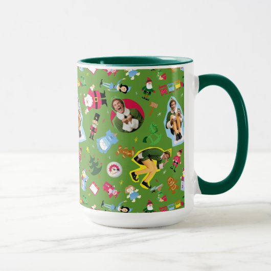 Buddy de Elf en Kerst Iconen Patroon Mok (Rechts)