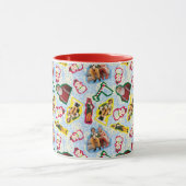 Buddy de Elf en Santa North Pole Patroon Mok (Midden)