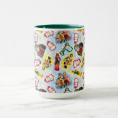 Buddy de Elf en Santa North Pole Patroon Mok (Midden)