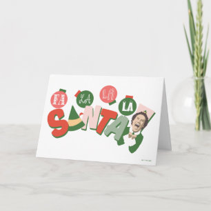 Buddy de Elf   Fa La La La Sinterklaas Kaart