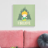 Buddy de Elf geloof ik Canvas Afdruk (Insitu (Woonkamer))