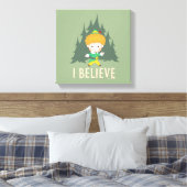 Buddy de Elf geloof ik Canvas Afdruk (Insitu (Slaapkamer))