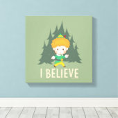 Buddy de Elf geloof ik Canvas Afdruk (Insitu (Houten vloer))